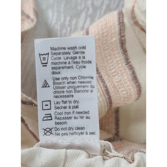 L* Space Emma Swim cover up women's maxi dress beige stripes Size XL resort wear - Picture 6 of 8